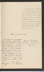 k.k. naturhistorisches Hofmuseum, Intendanzakten 1885-1896 (Hauer), Aktenzahl Z.463/1891, Seite 3